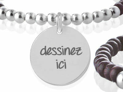 bijoux 0001 dessinez bois 400x300 - Bracelet personnalisé en bois et argent massif