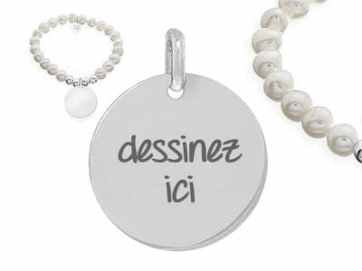 bijoux 0023 dessinez perle 400x300 - Bijou personnalisé : bracelet de perles naturelles et boules d'argent massif dessinez votre bijou